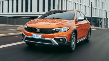 2020 Fiat Tipo Cross - front 3/4 view moving