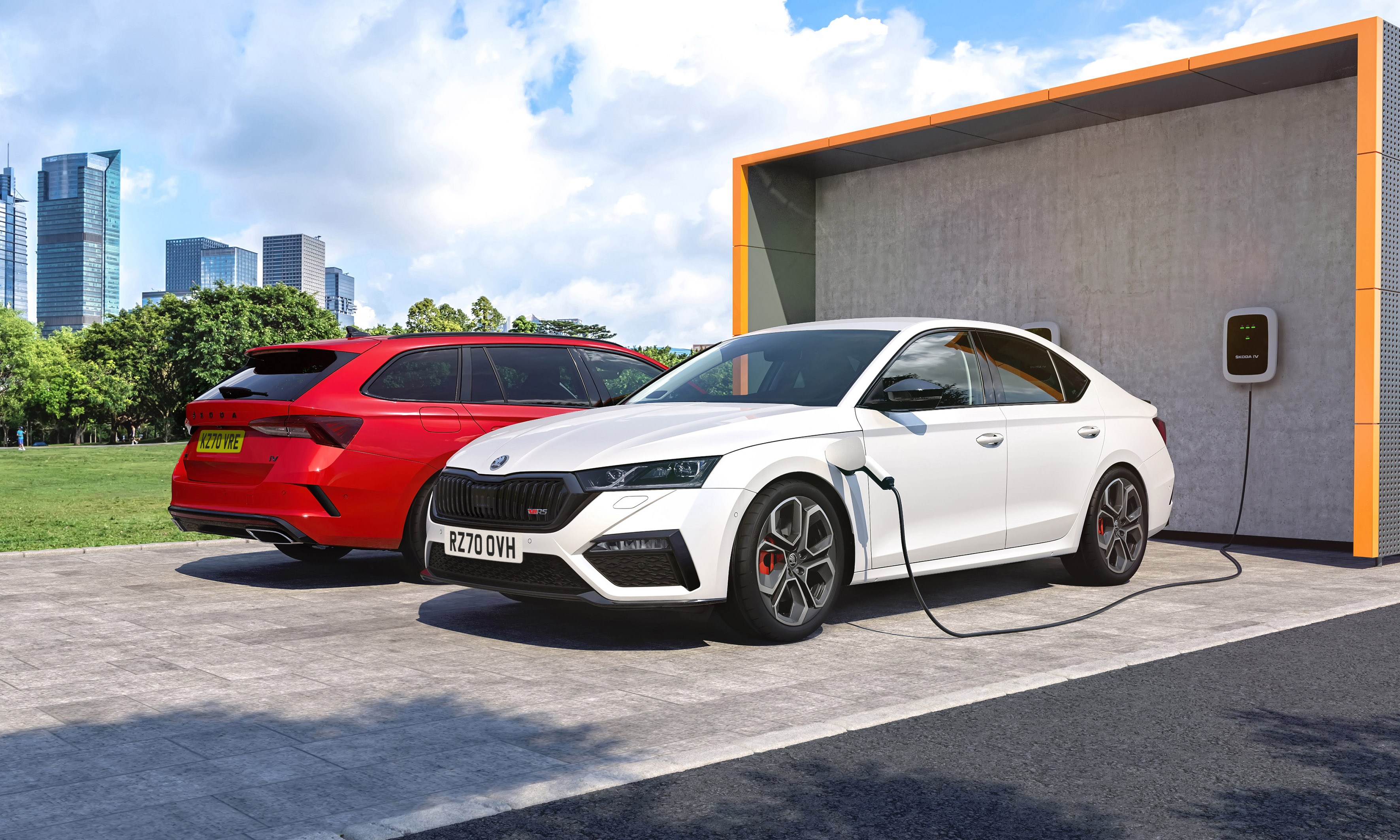 2020 Skoda Octavia vRS iV estate and hatch - static 