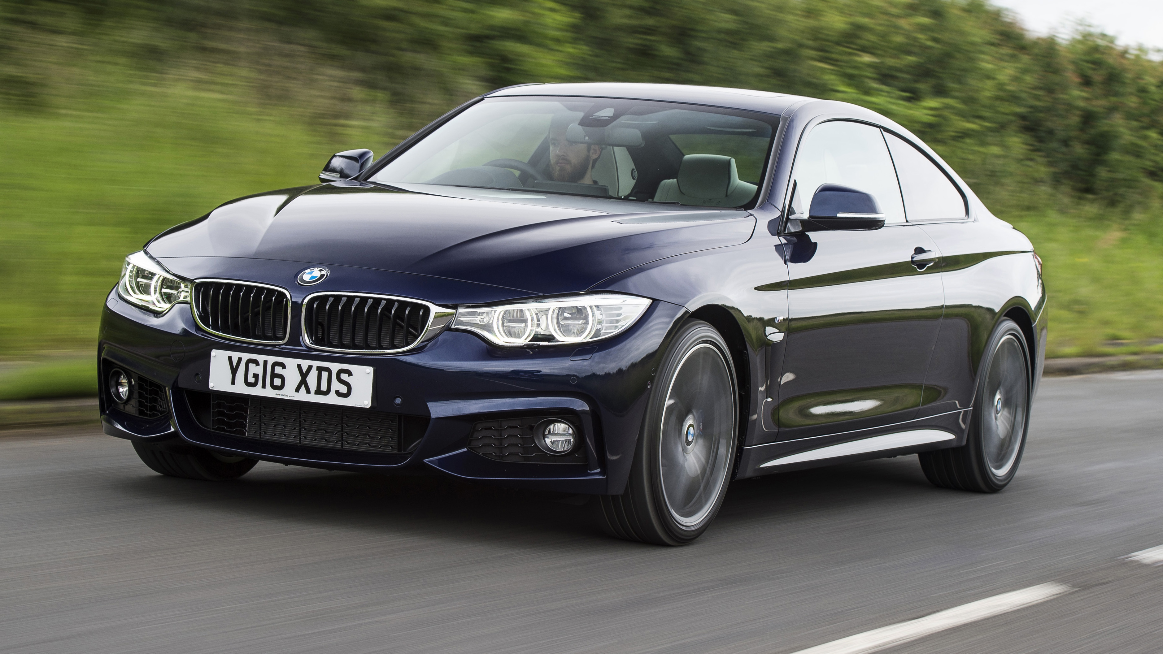 BMW 435i coupe - front 3/4 dynamic 