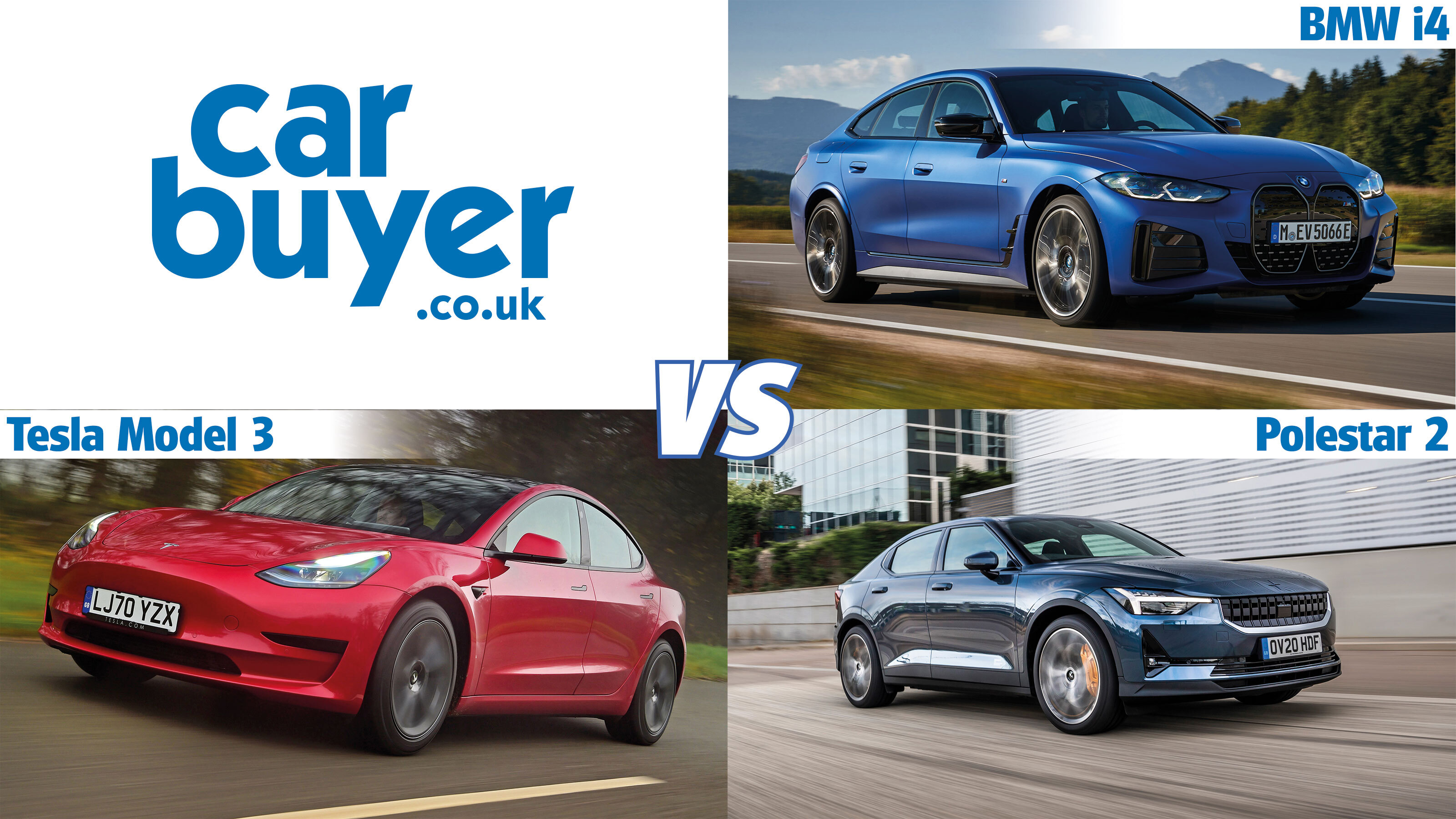 BMW i4 vs Tesla Model 3 vs Polestar 2