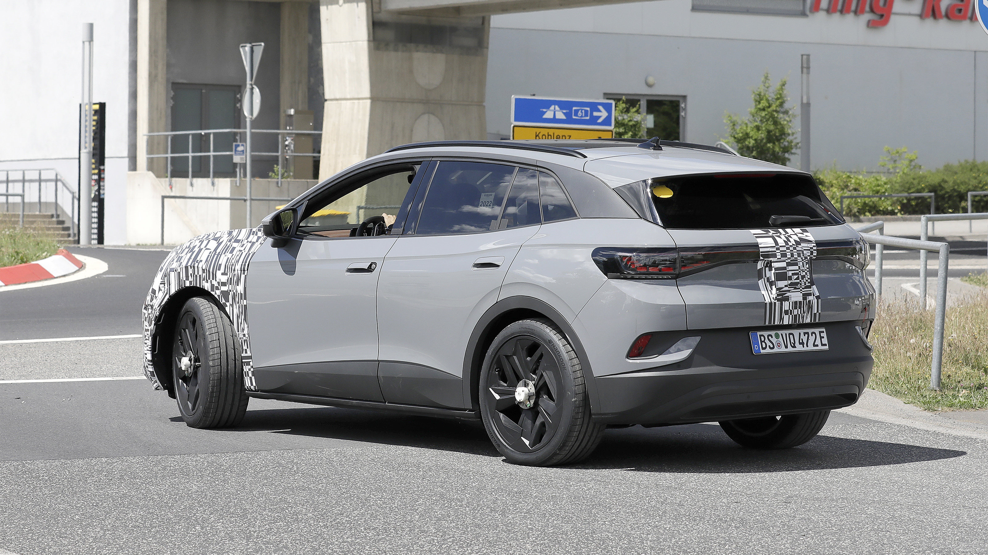 Cupra Tavascan testing rear passenger side