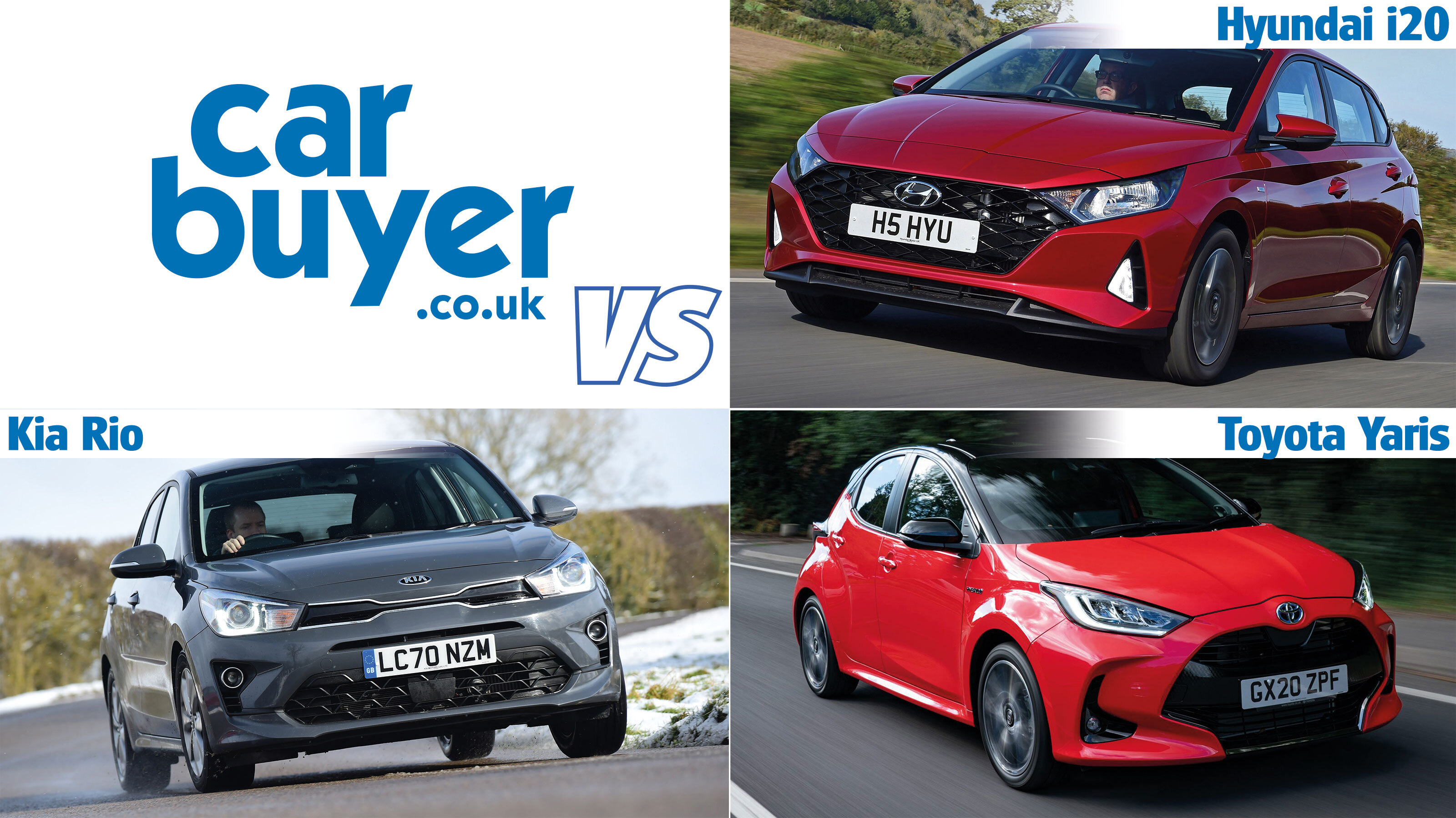 Hyundai i20 vs Toyota Yaris vs Kia Rio