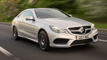 Mercedes E 400 Coupe - front 3/4 dynamic