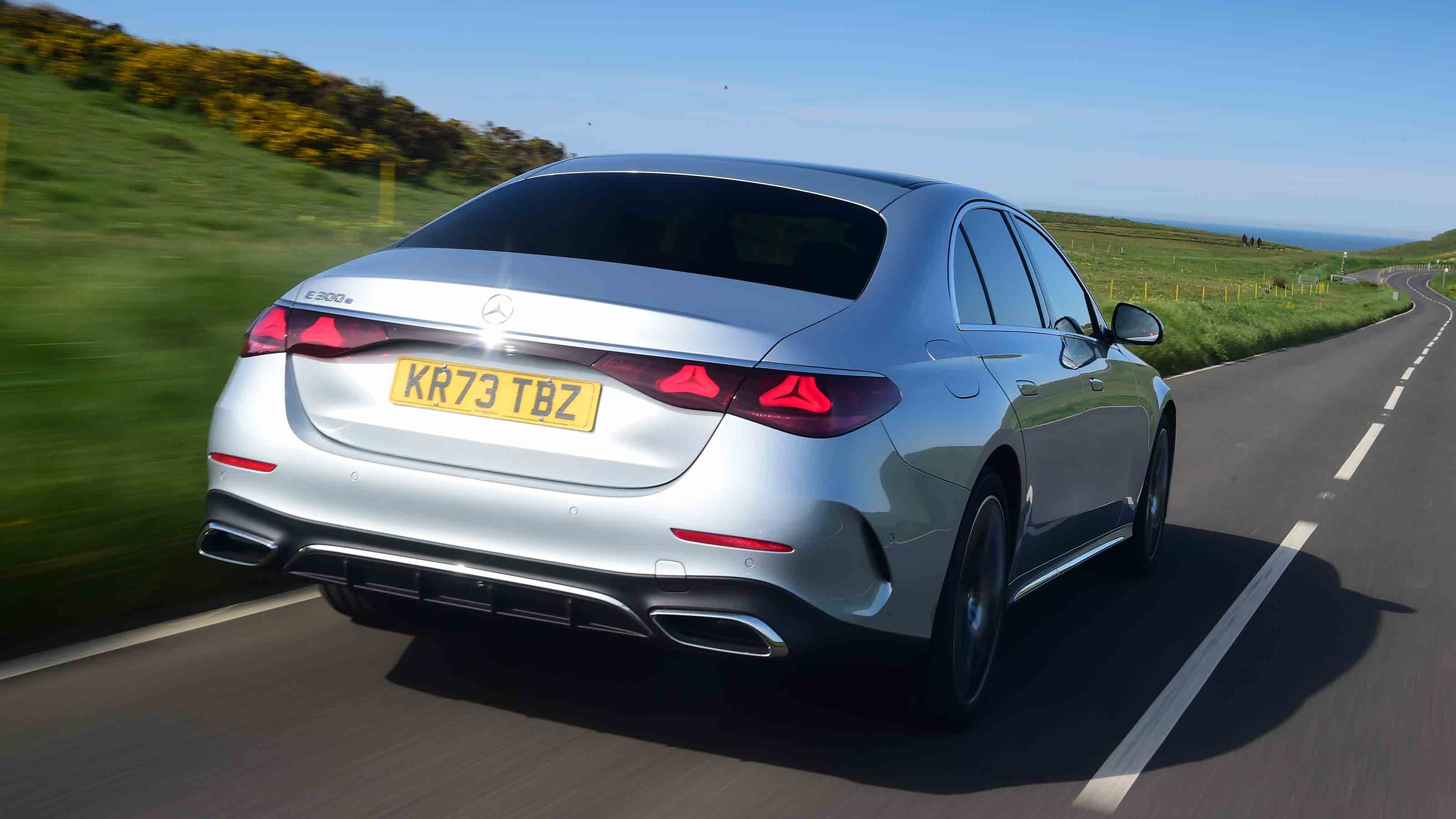 Mercedes E-Class rear quarter cruising