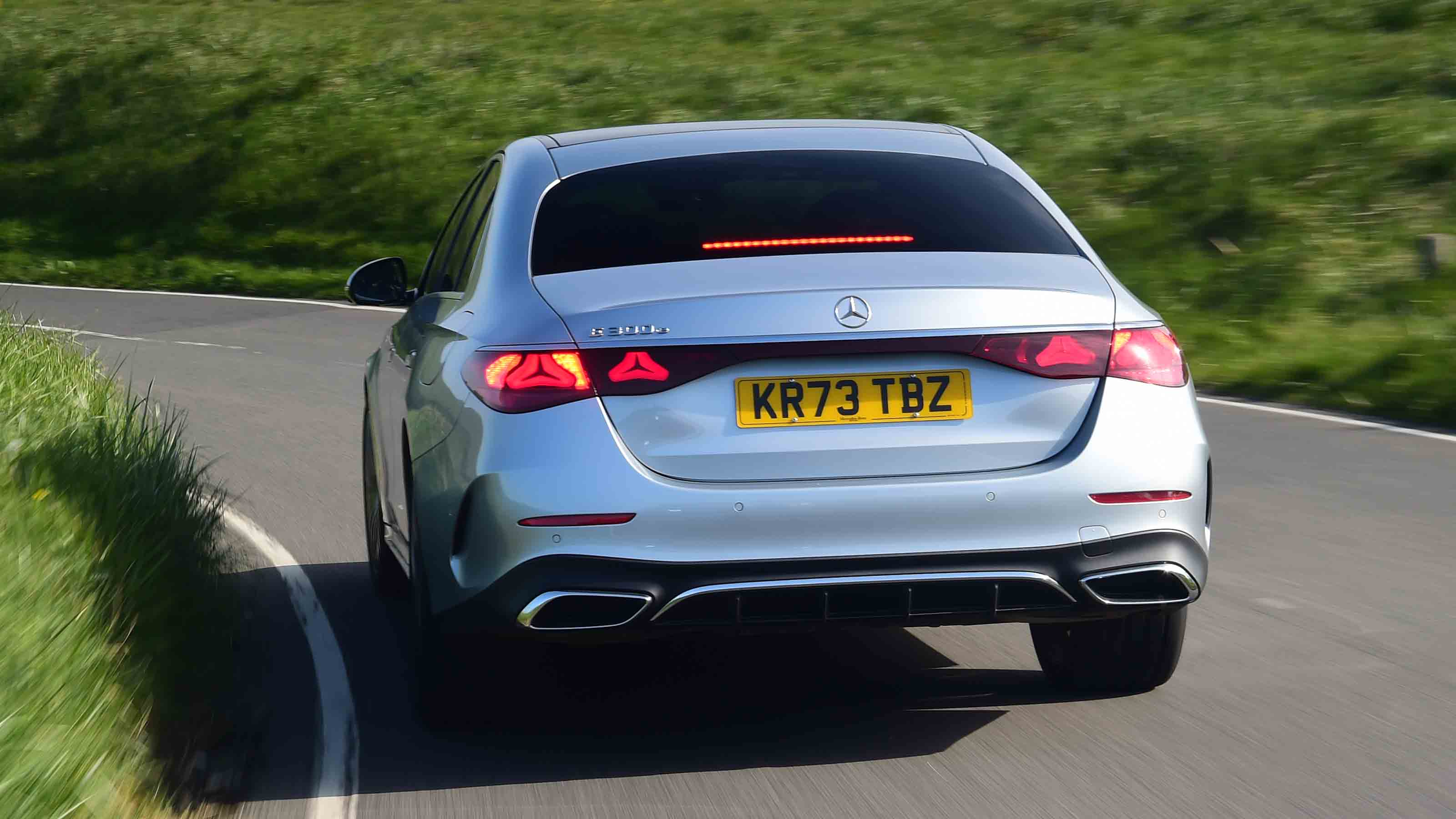 Mercedes E-Class rear cornering