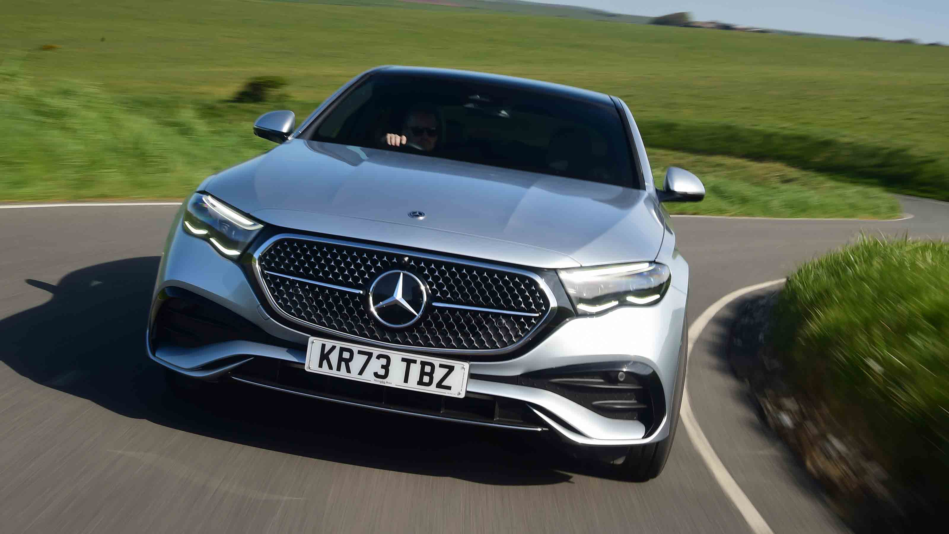 Mercedes E-Class front cornering