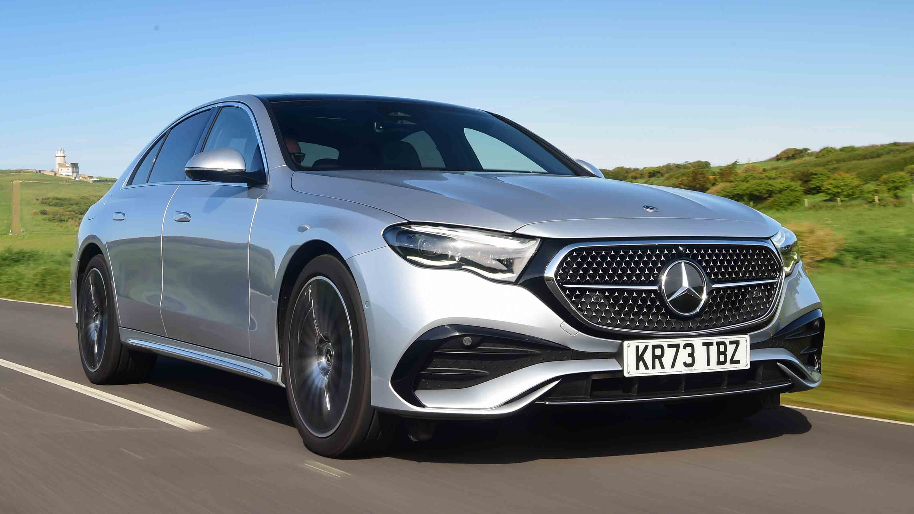 Mercedes E-Class front quarter driving