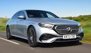 Mercedes E-Class front quarter driving
