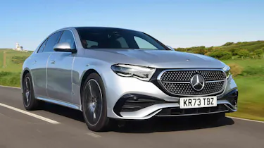 Mercedes E-Class front quarter driving
