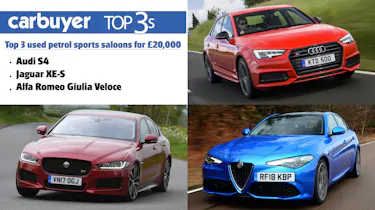 Top 3 used petrol sports saloons for £20,000