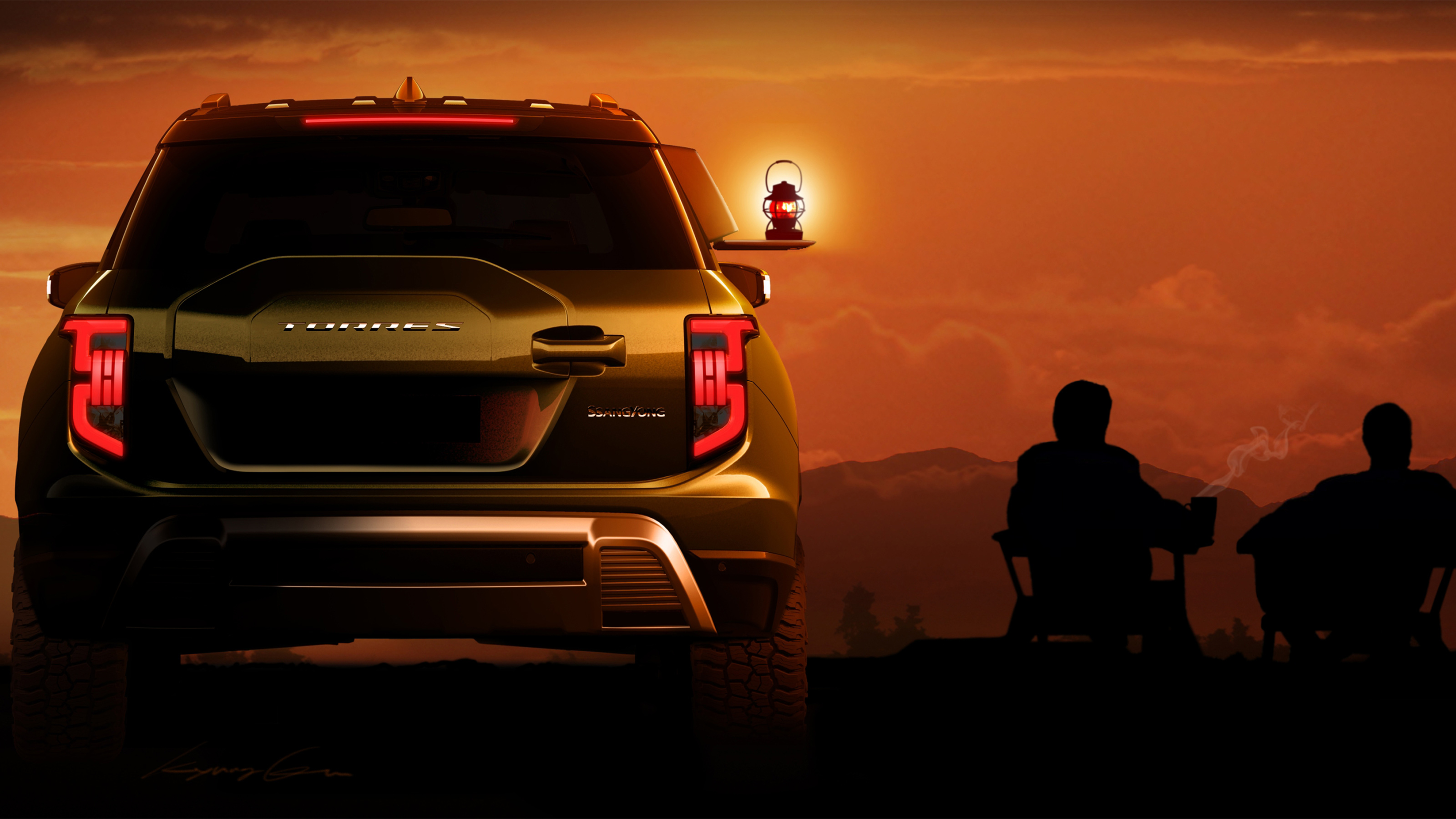SsangYong Torres rear render
