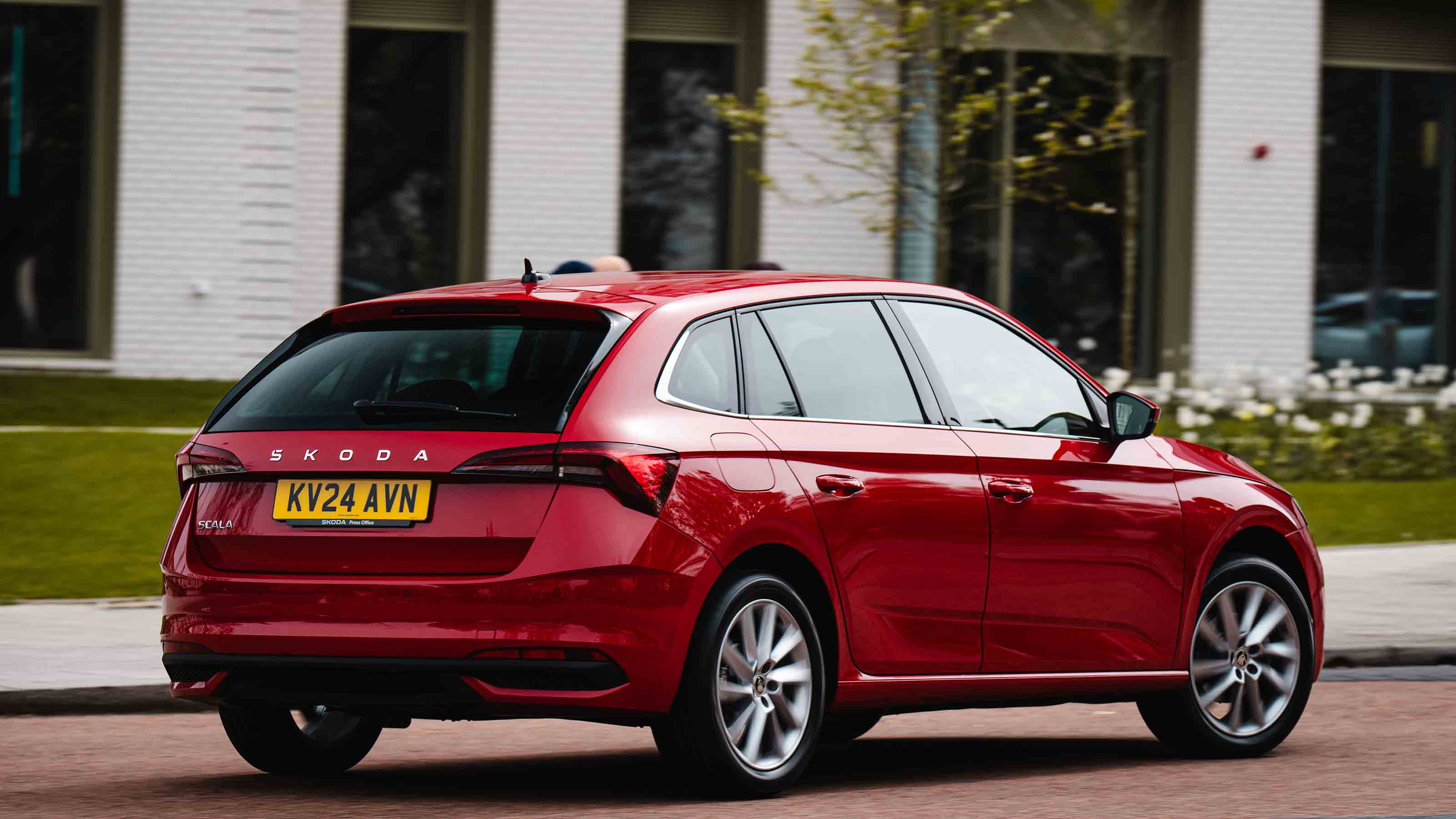 Skoda Scala UK rear quarter static