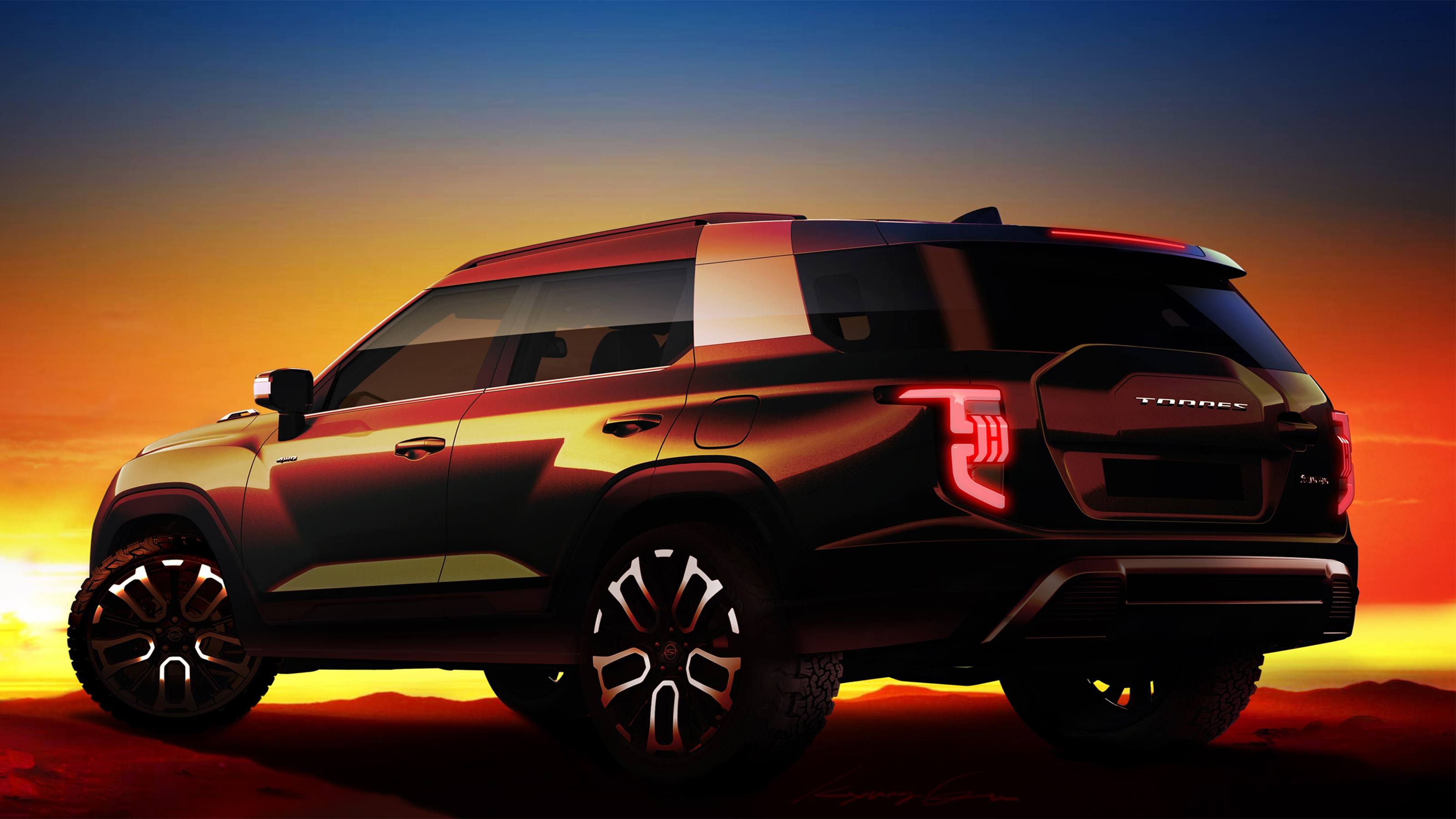 SsangYong Torres rear corner render