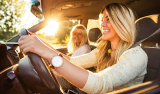 Driving in the summer time