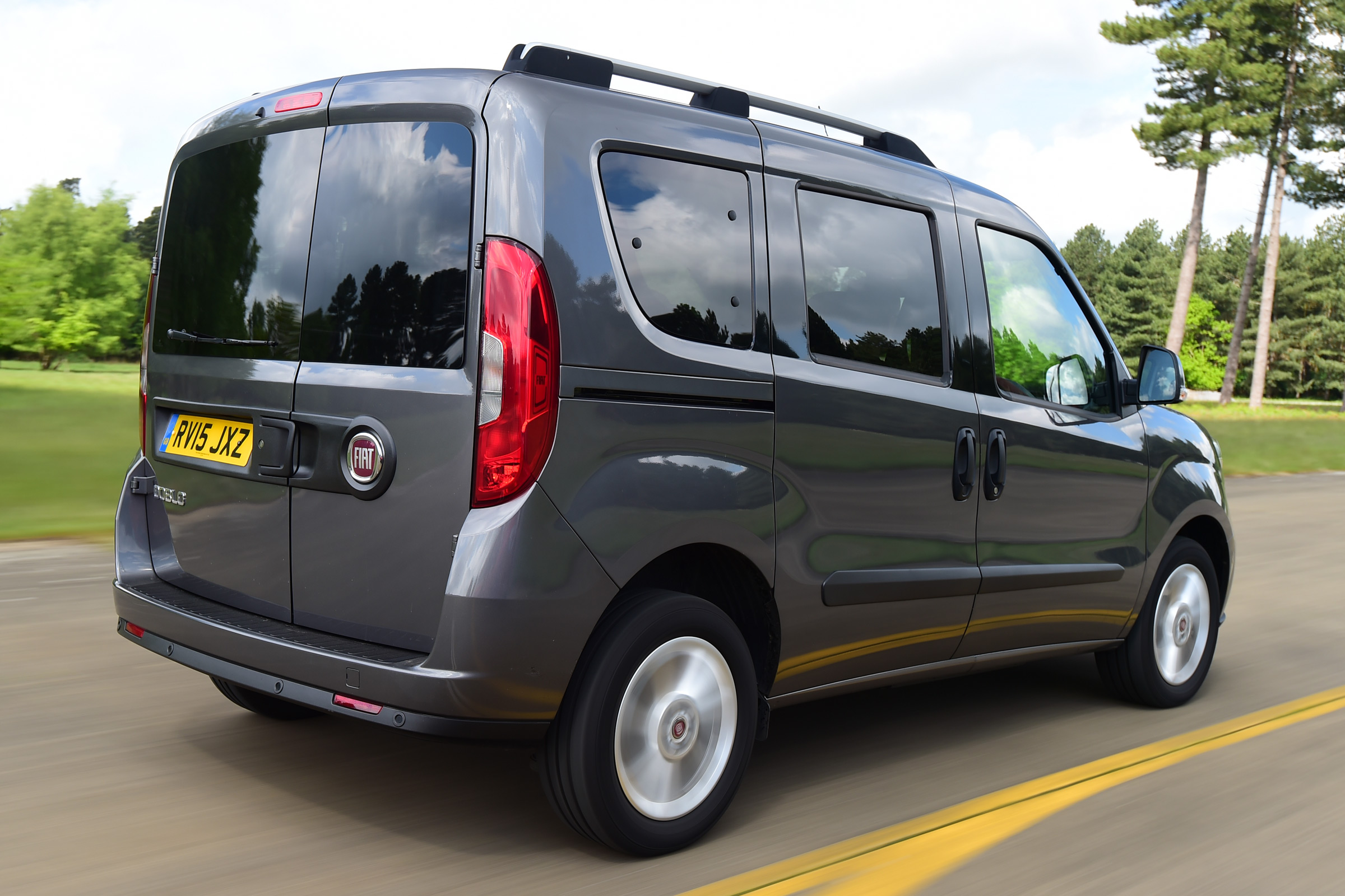 Fiat Doblo driving - rear