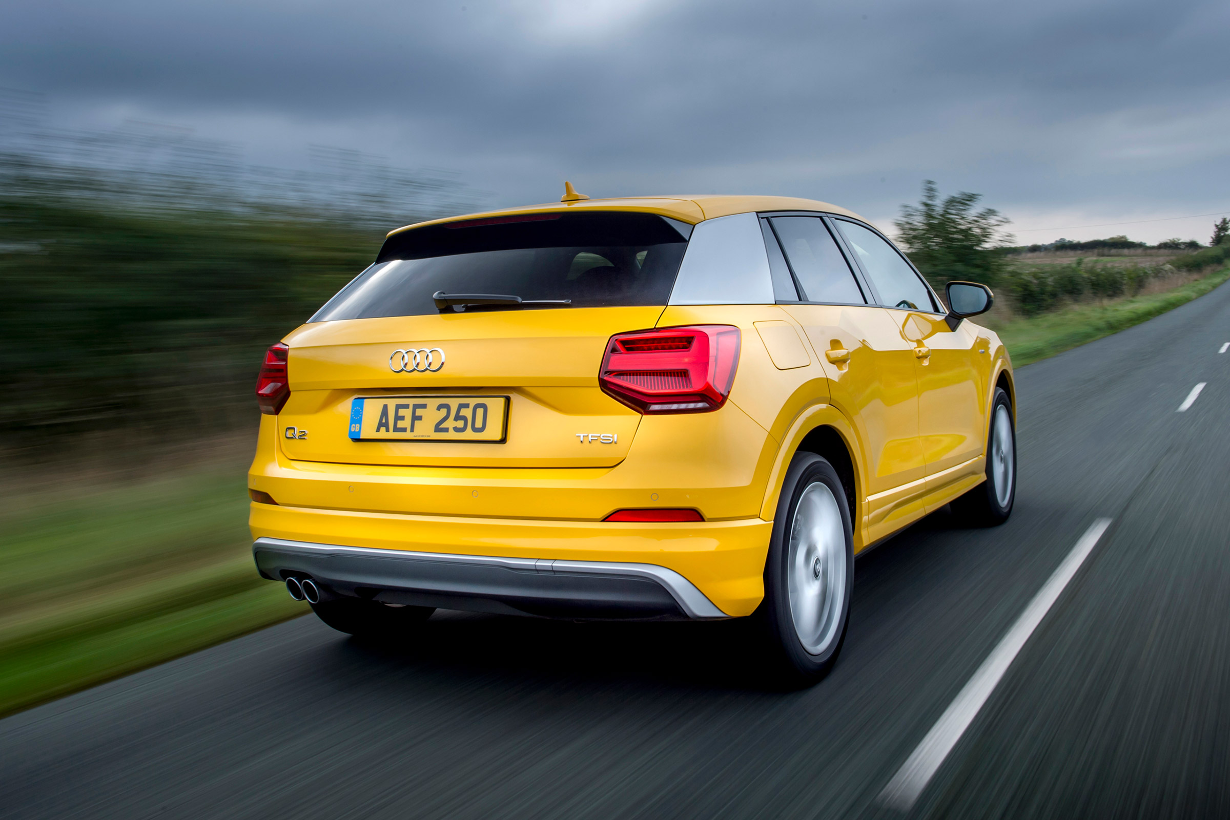 Yellow Audi Q2