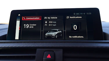 BMW M2 infotainment screen