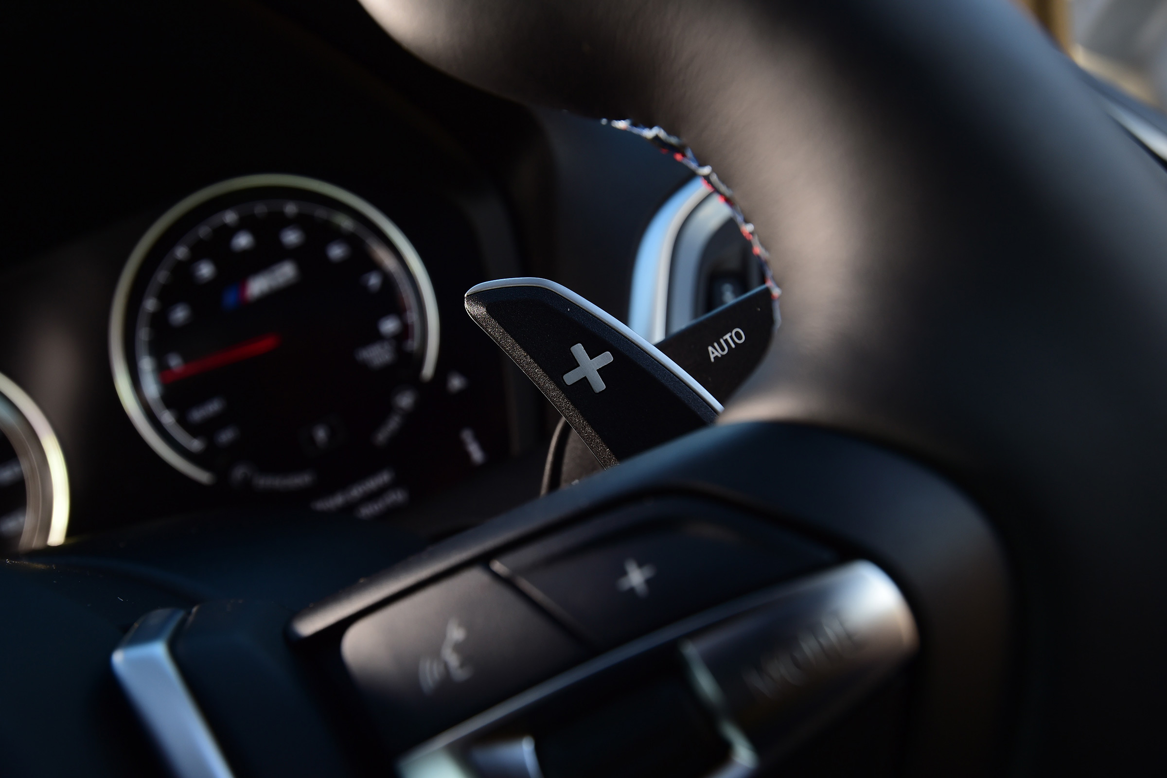 BMW M2 Competition gearshift paddles