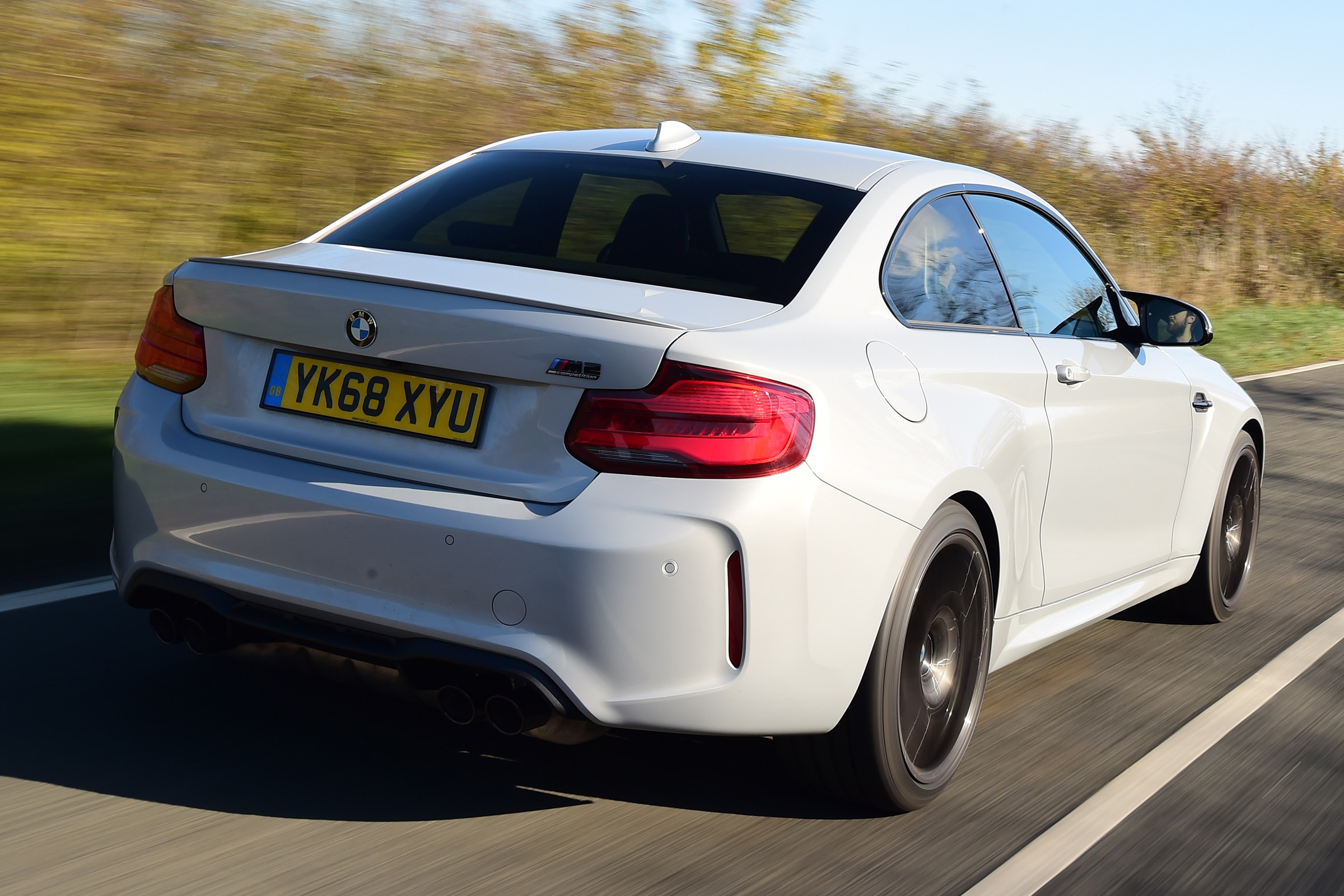 BMW M2 Competition driving - rear
