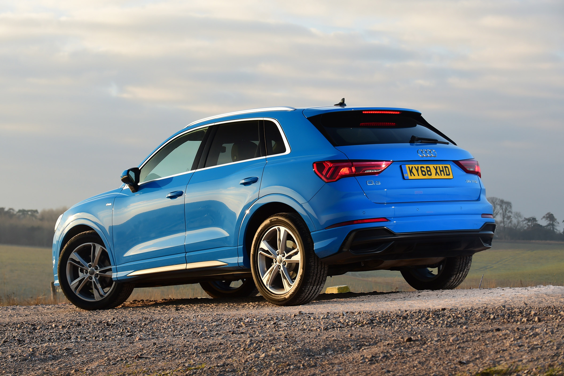 Audi Q3 SUV rear 3/4 static