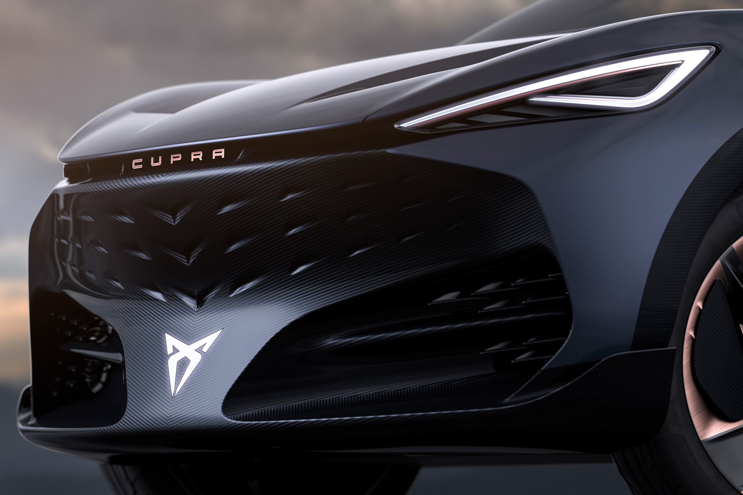 Cupra Tavascan - front close up 