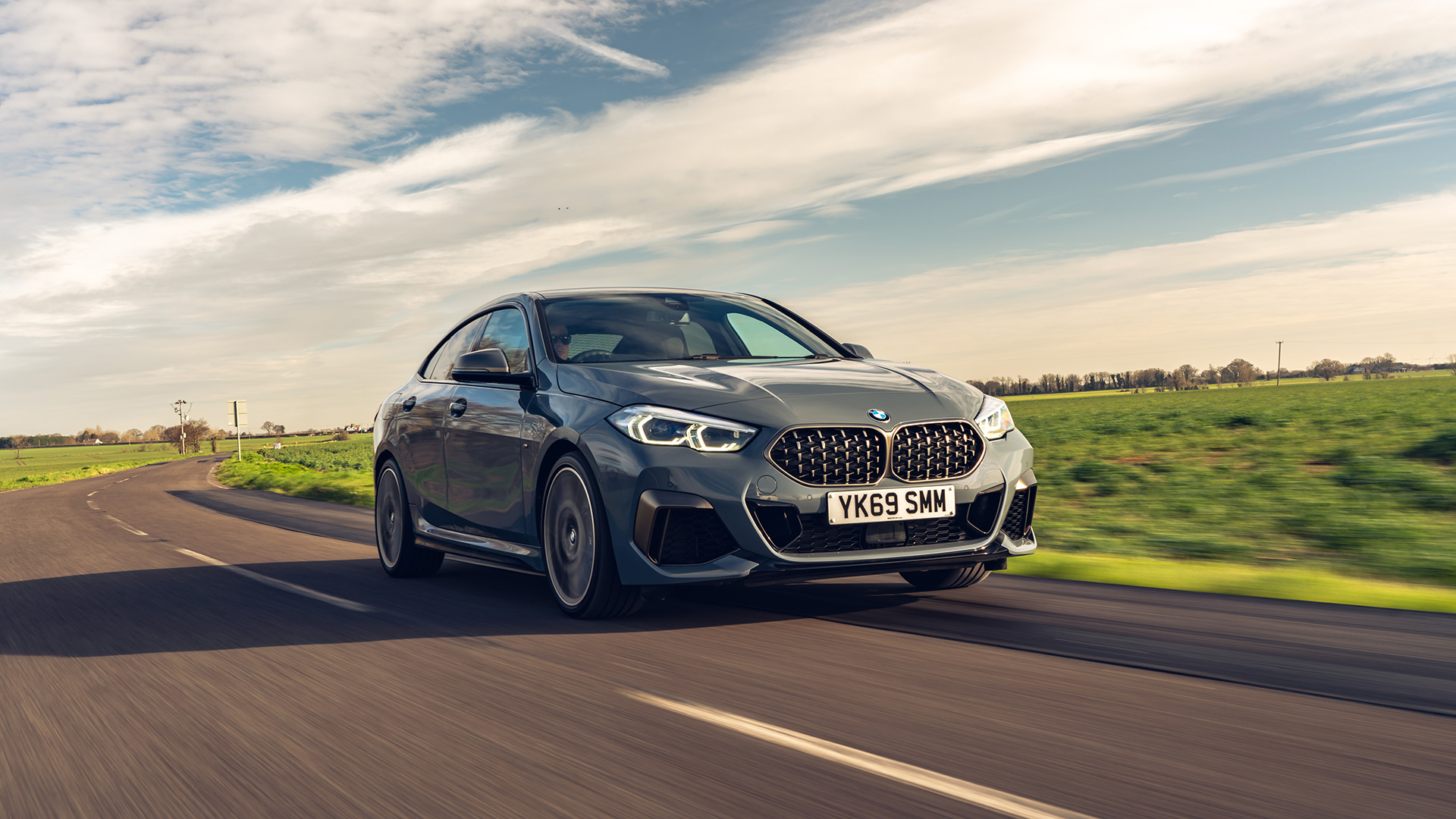 BMW 2 Series Gran Coupe saloon front tracking