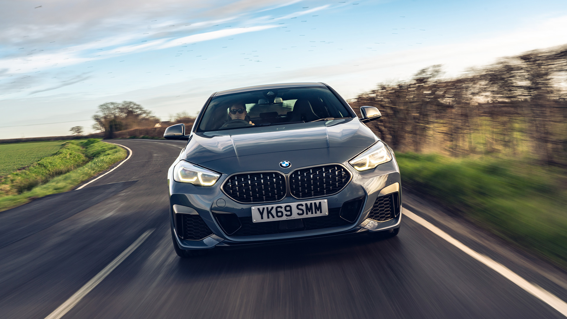 BMW 2 Series Gran Coupe saloon front driving