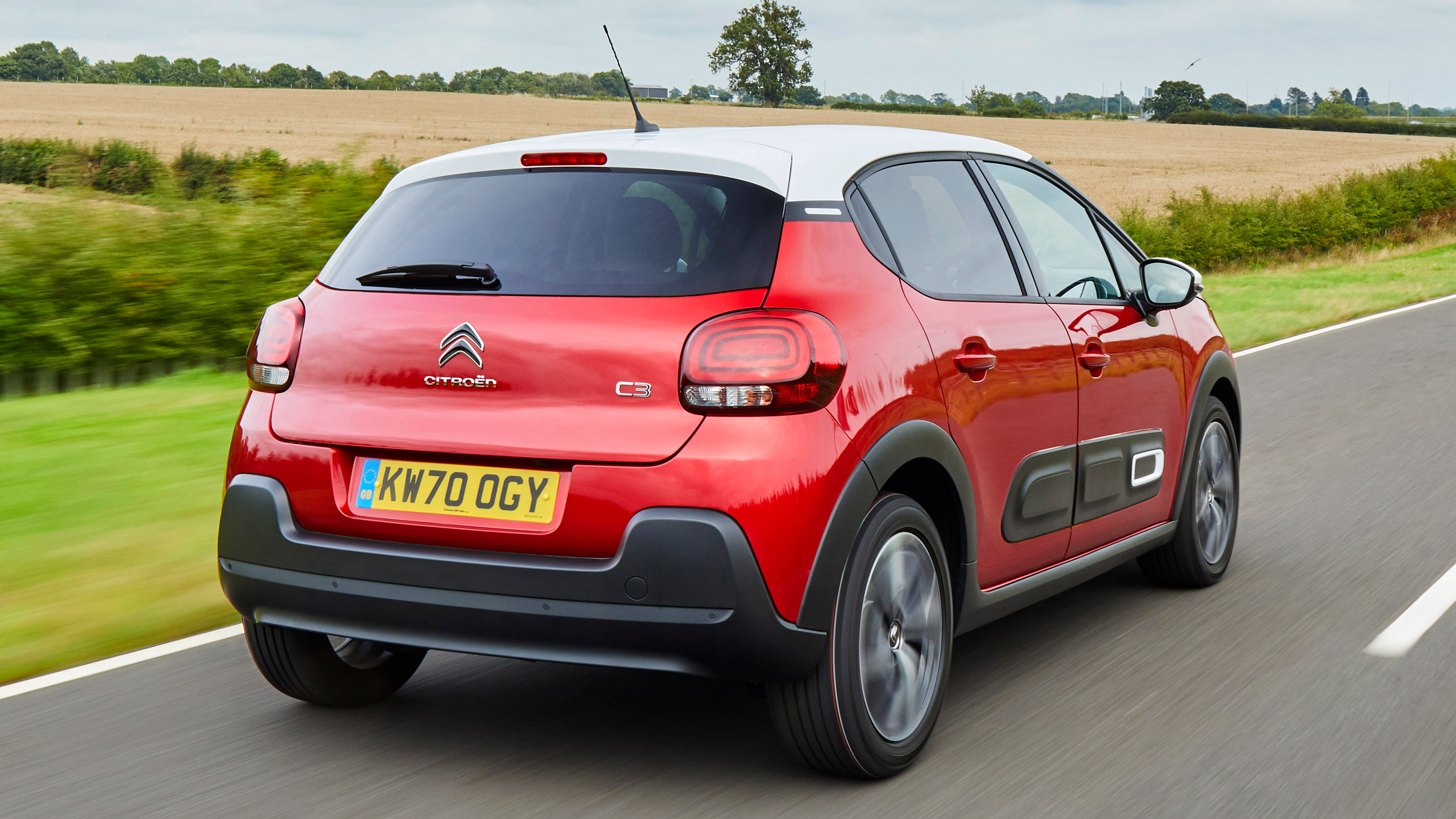 Citroen C3 hatchback rear 3/4 tracking