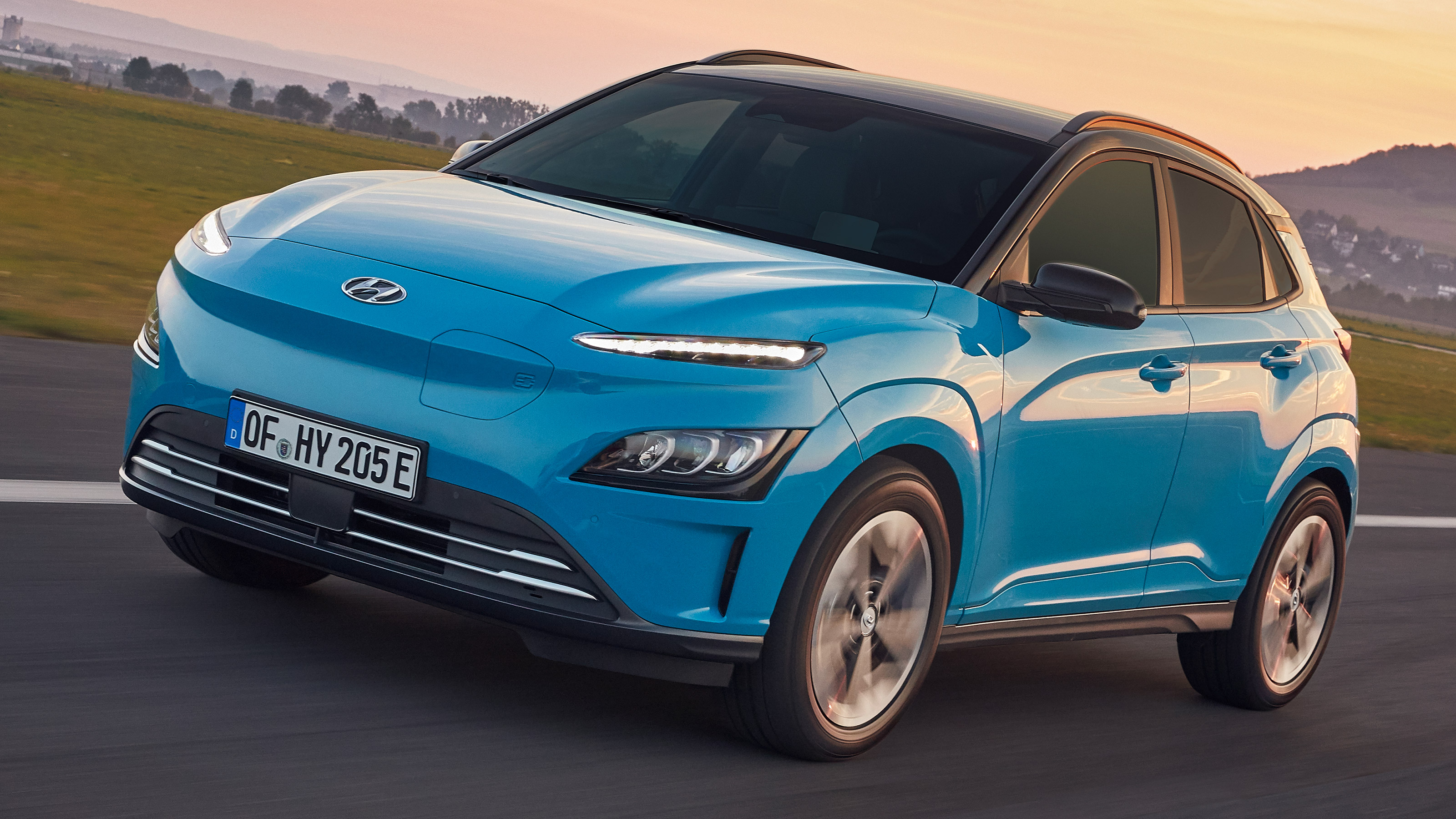 Hyundai Kona Electric driving