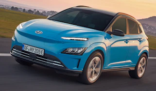 Hyundai Kona Electric driving