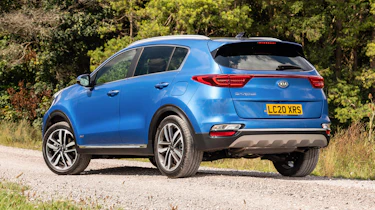 Kia Sportage SUV rear 3/4 static