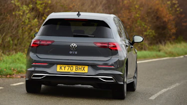 Volkswagen Golf GTE hatchback rear cornering