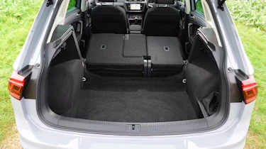 Volkswagen Tiguan SUV boot seats folded down