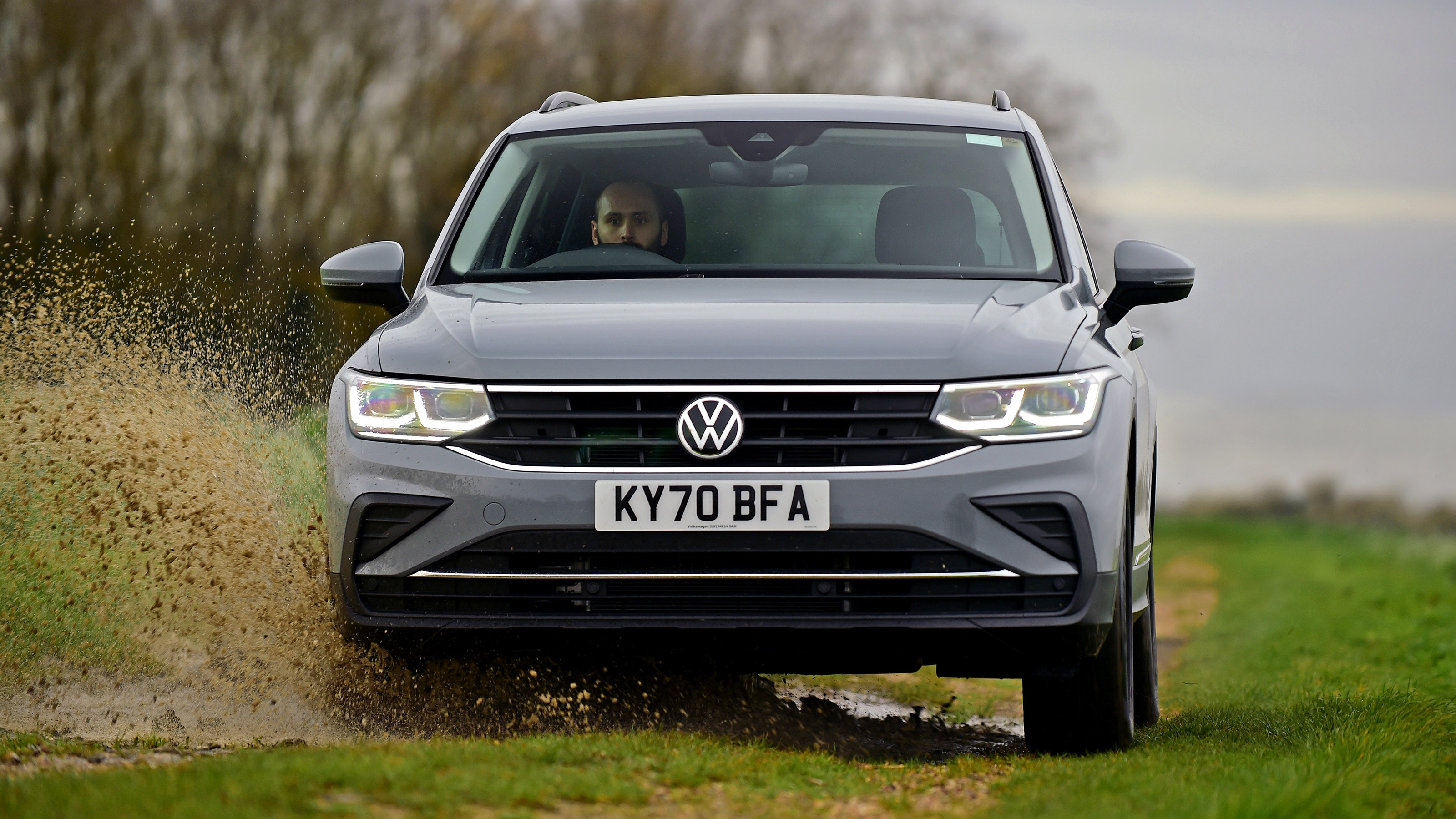 Volkswagen Tiguan SUV front off-road