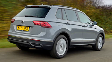 Volkswagen Tiguan SUV rear 3/4 tracking