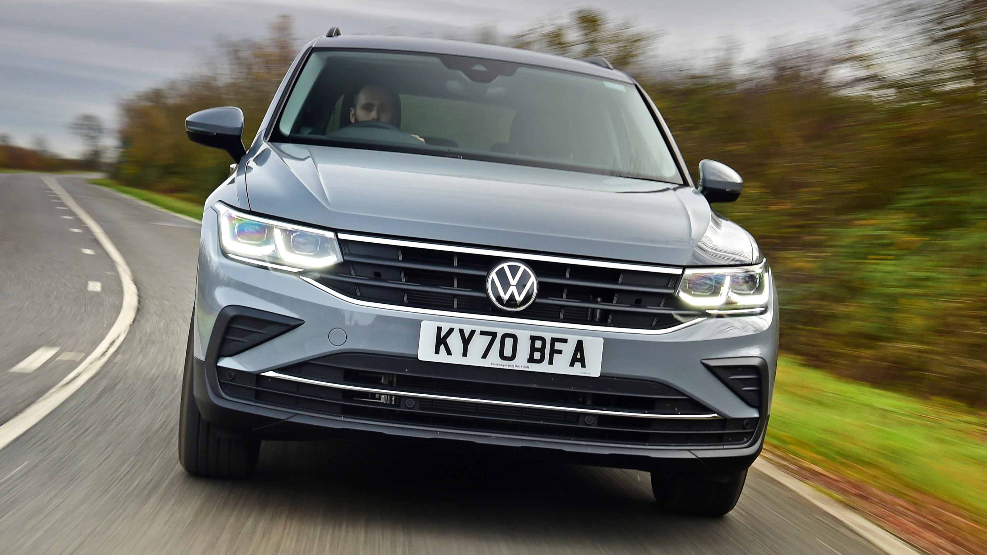 Volkswagen Tiguan SUV front tracking