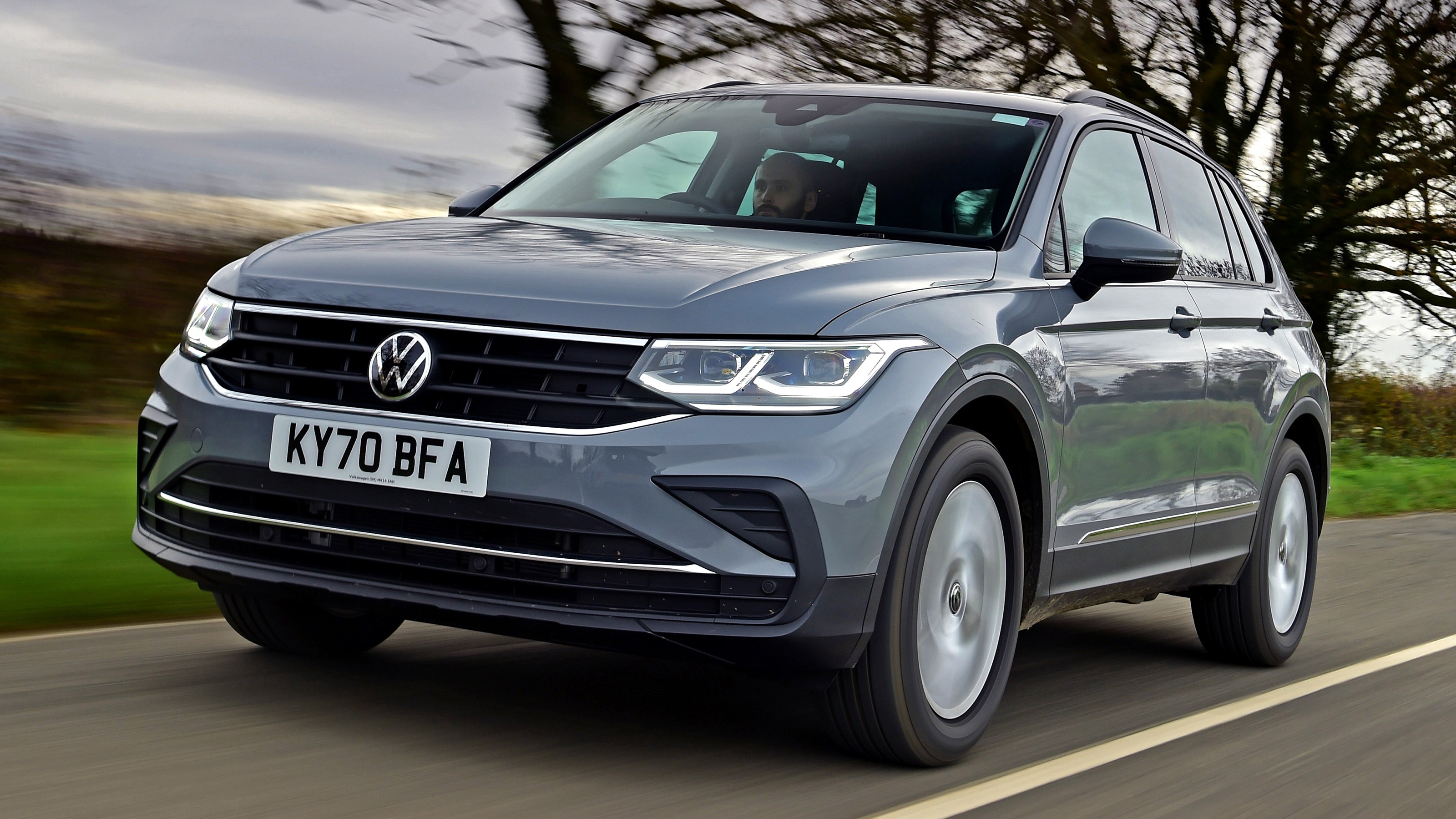 Volkswagen Tiguan SUV steering wheel