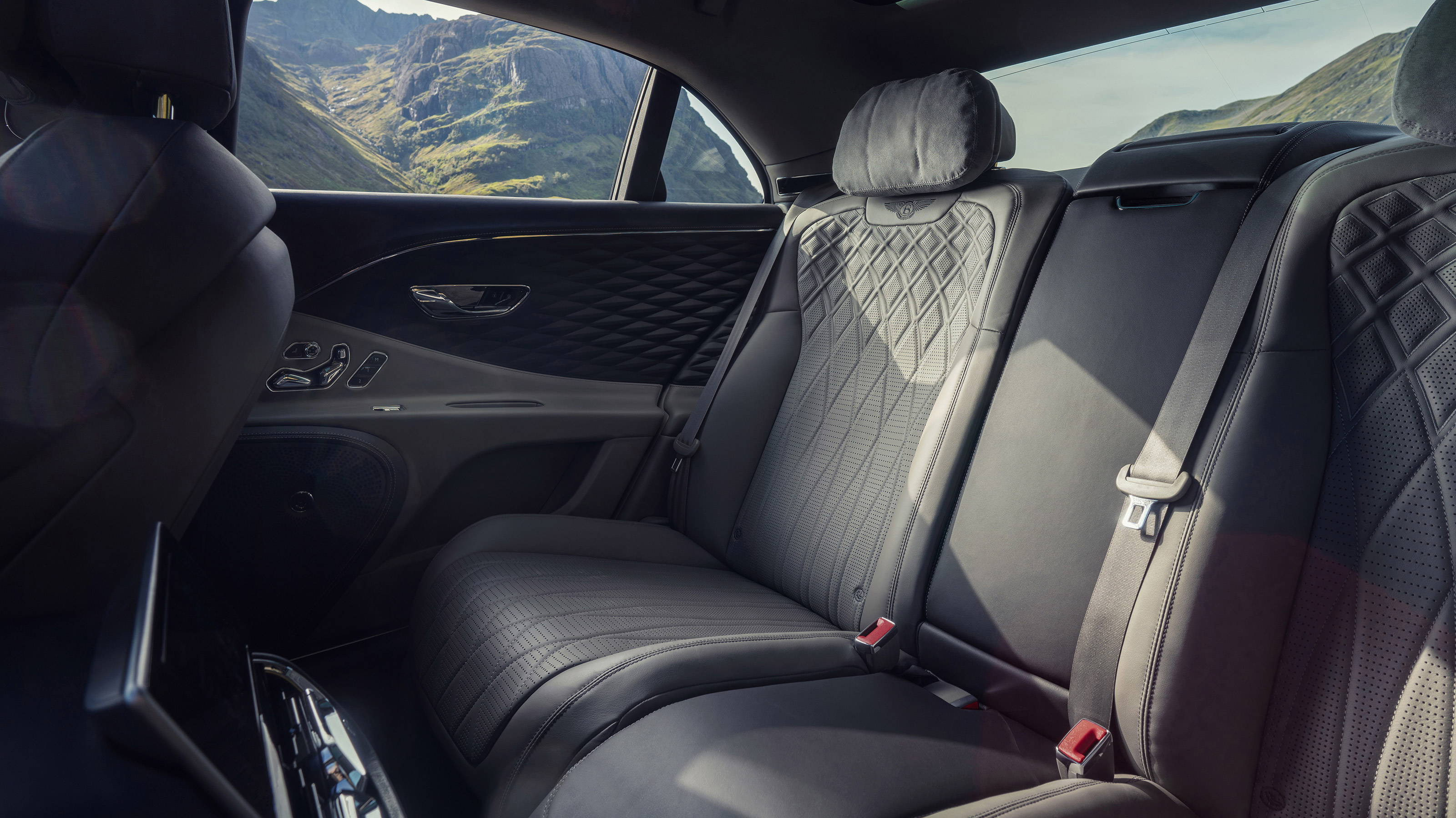 Bentley Continental Flying Spur saloon rear seats