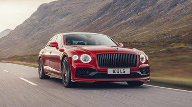 Bentley Continental Flying Spur saloon front tracking