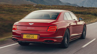 Bentley Continental Flying Spur saloon rear 3/4 tracking