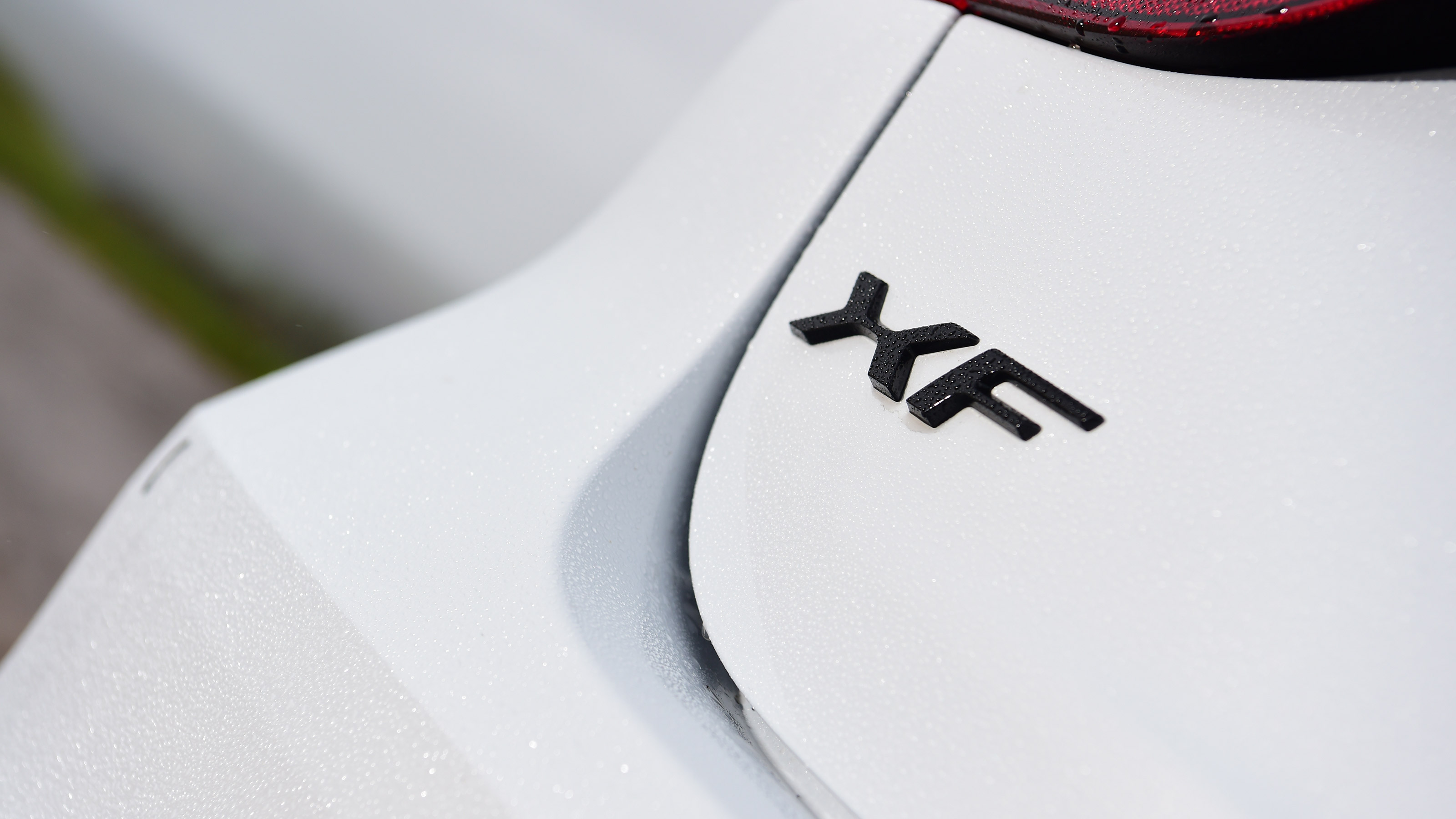 Jaguar XF saloon rear badge