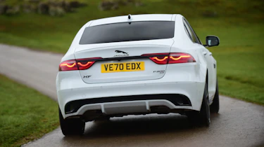 Jaguar XF saloon rear cornering