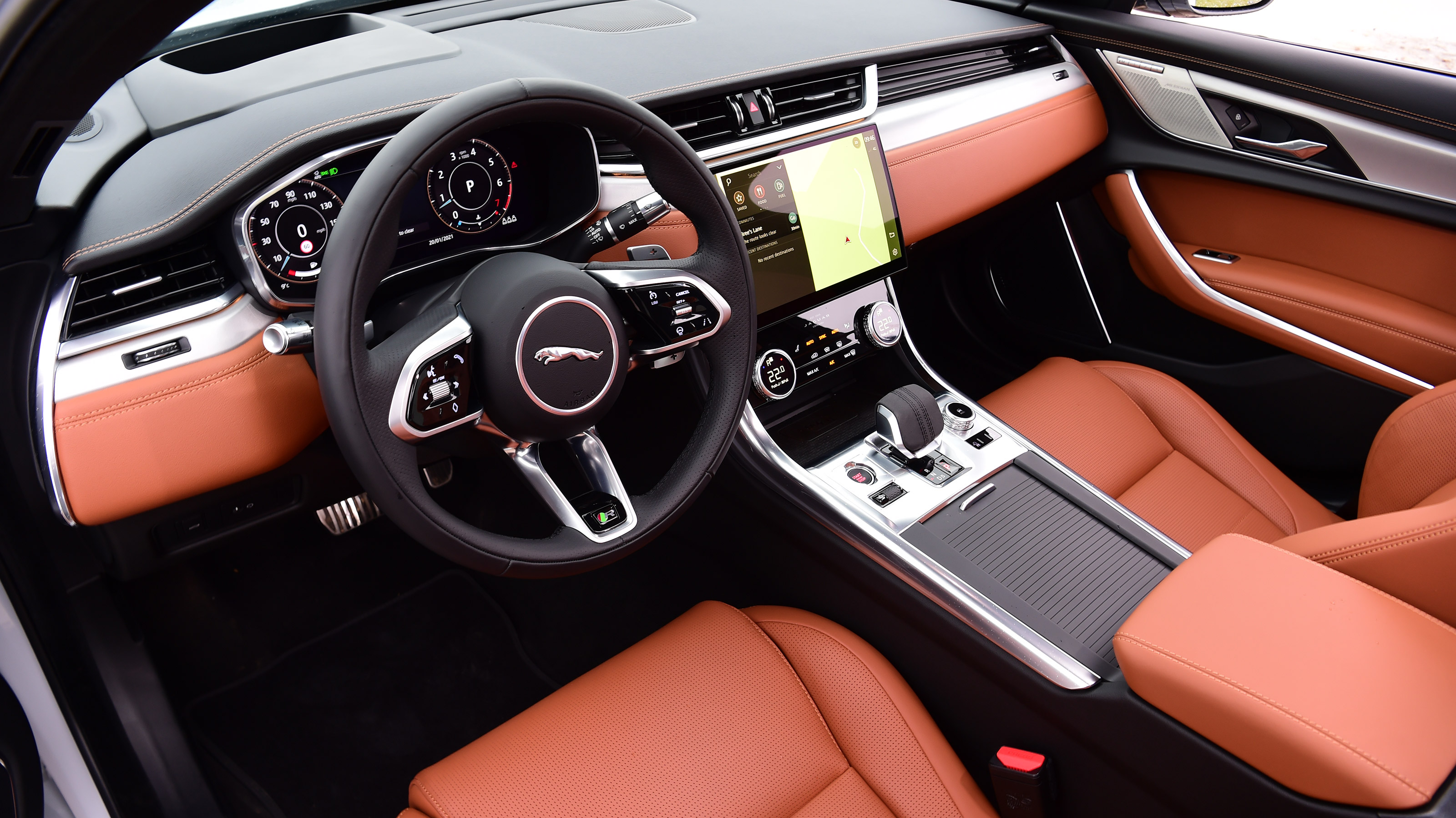Jaguar XF saloon dashboard