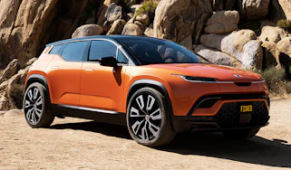 Fisker Ocean in orange