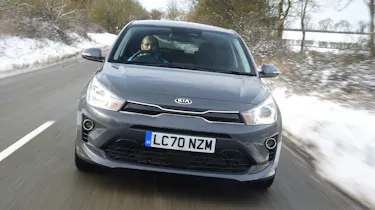 Kia Rio hatchback front driving
