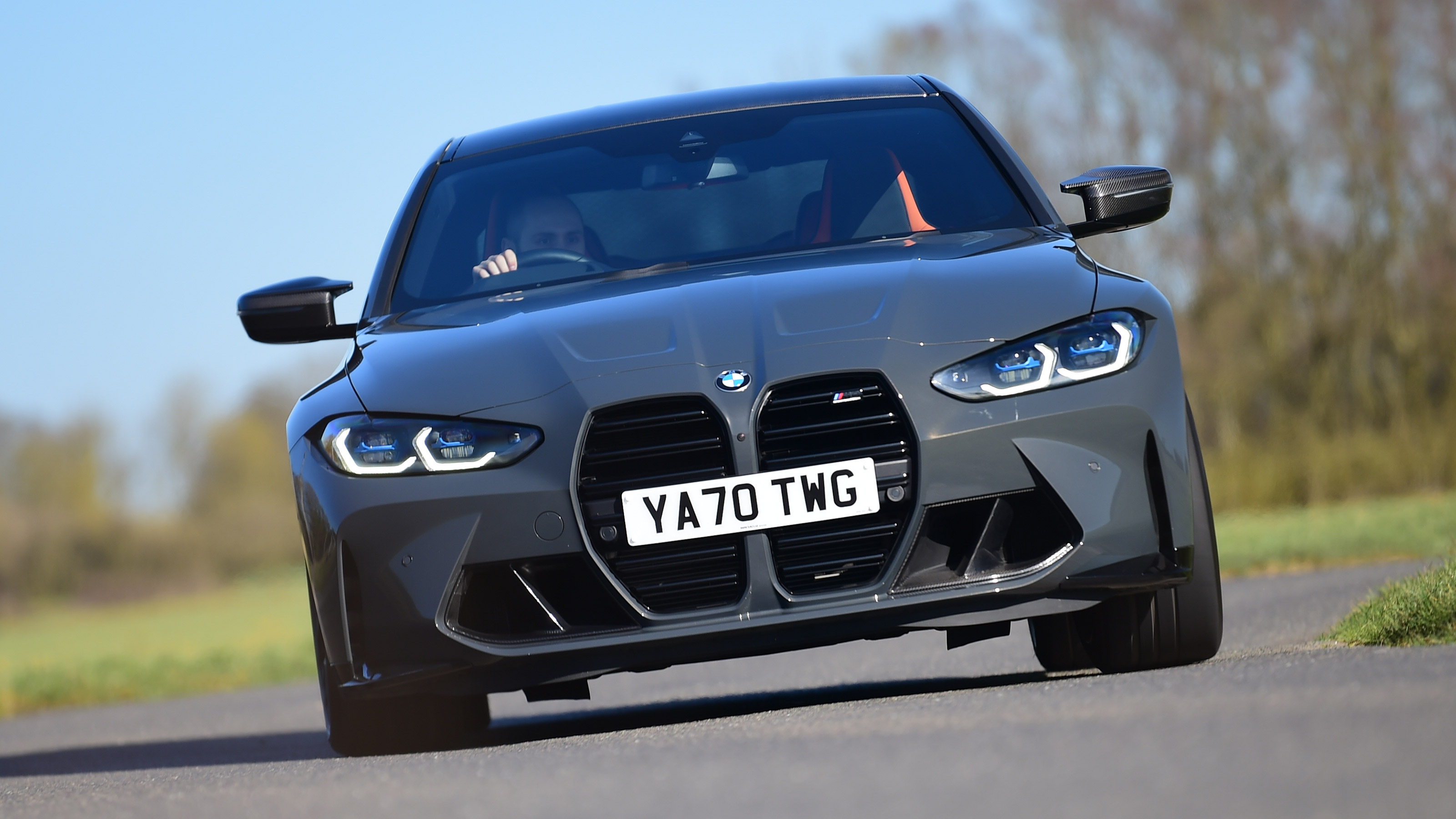 BMW M4 Coupe front cornering