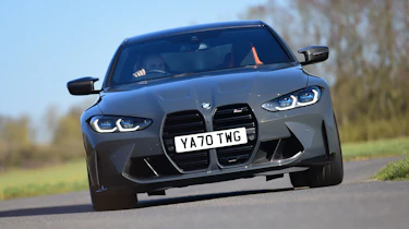 BMW M4 Coupe front cornering