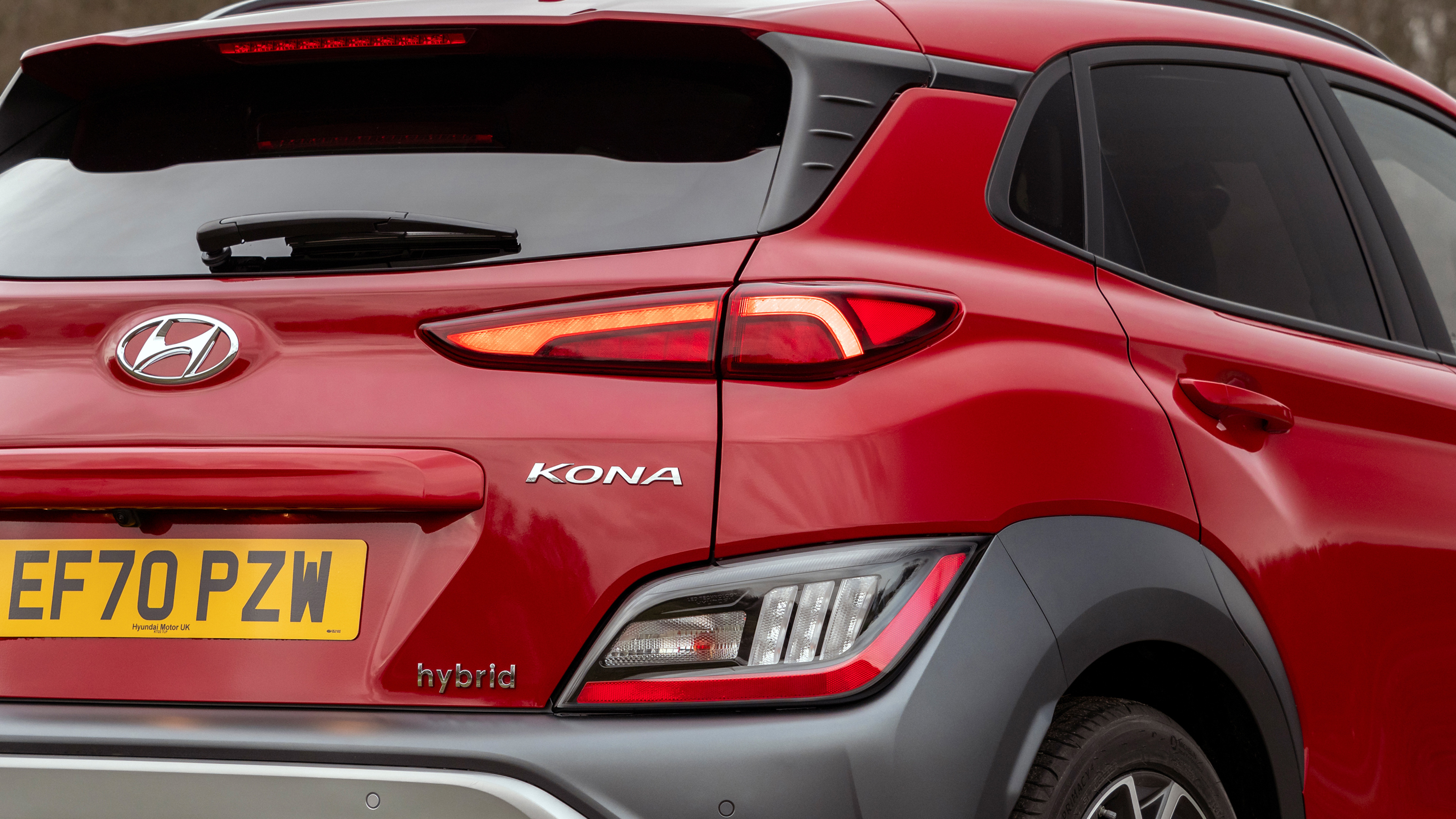 Hyundai Kona Hybrid SUV rear lights