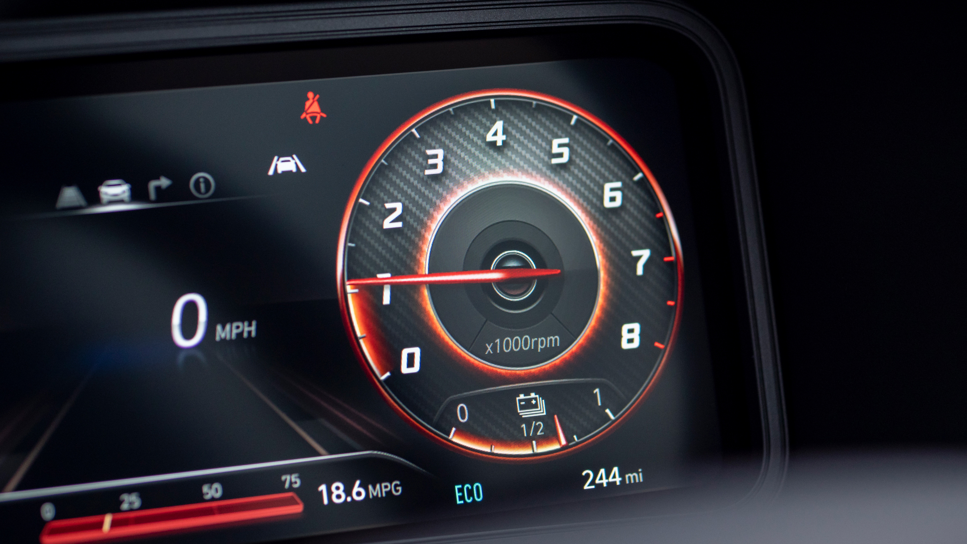 Hyundai Kona Hybrid SUV instrument 