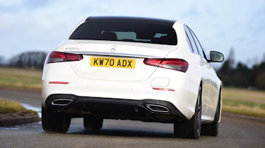 Mercedes E-Class hybrid rear cornering
